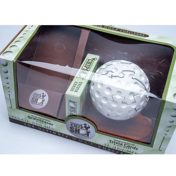 Project Genius Ultimate Golf Challenge Brain Teaser Puzzle Trivia Jumbo Wooden - Picture 4 of 5